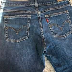 Ladies Levi Strauss 505 front zip stonewashed